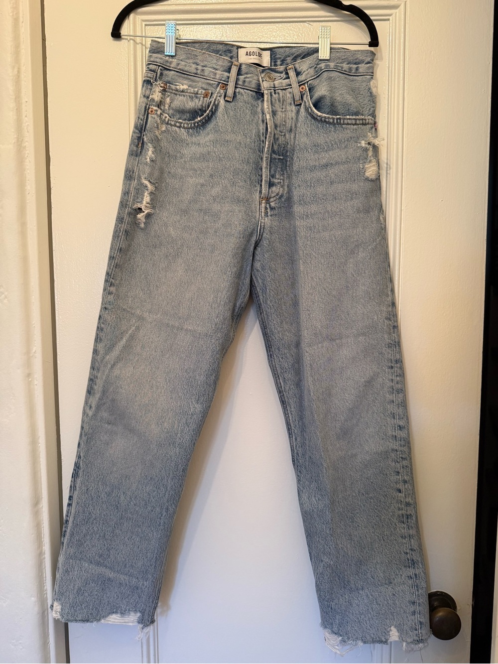 Agolde 90’s Crop Light Wash Jeans size 26